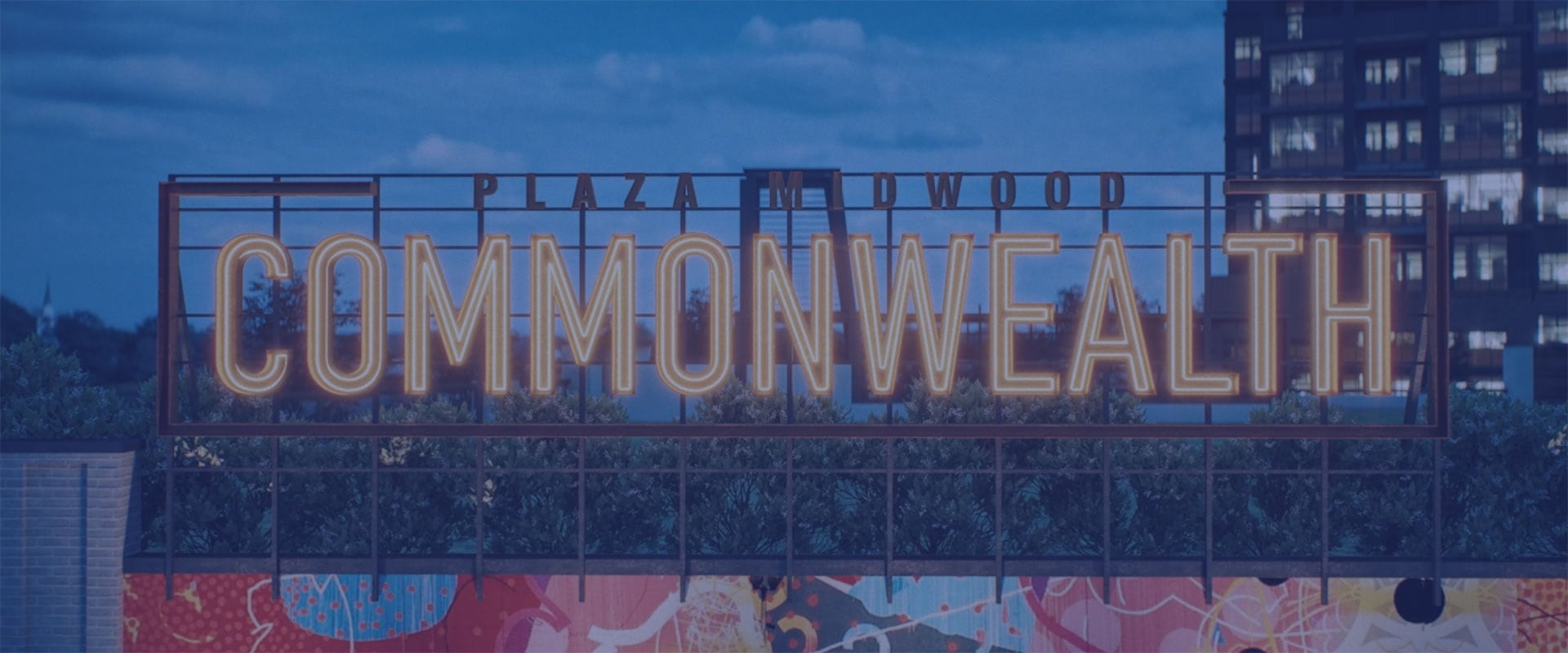 Neon Commonwealth sign